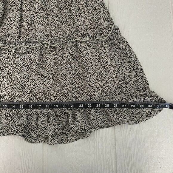 Sienna Sky Women Dress Medium Black Ditsy 90s Y2k Day-Date Picnic Sundress - Picture 14 of 16